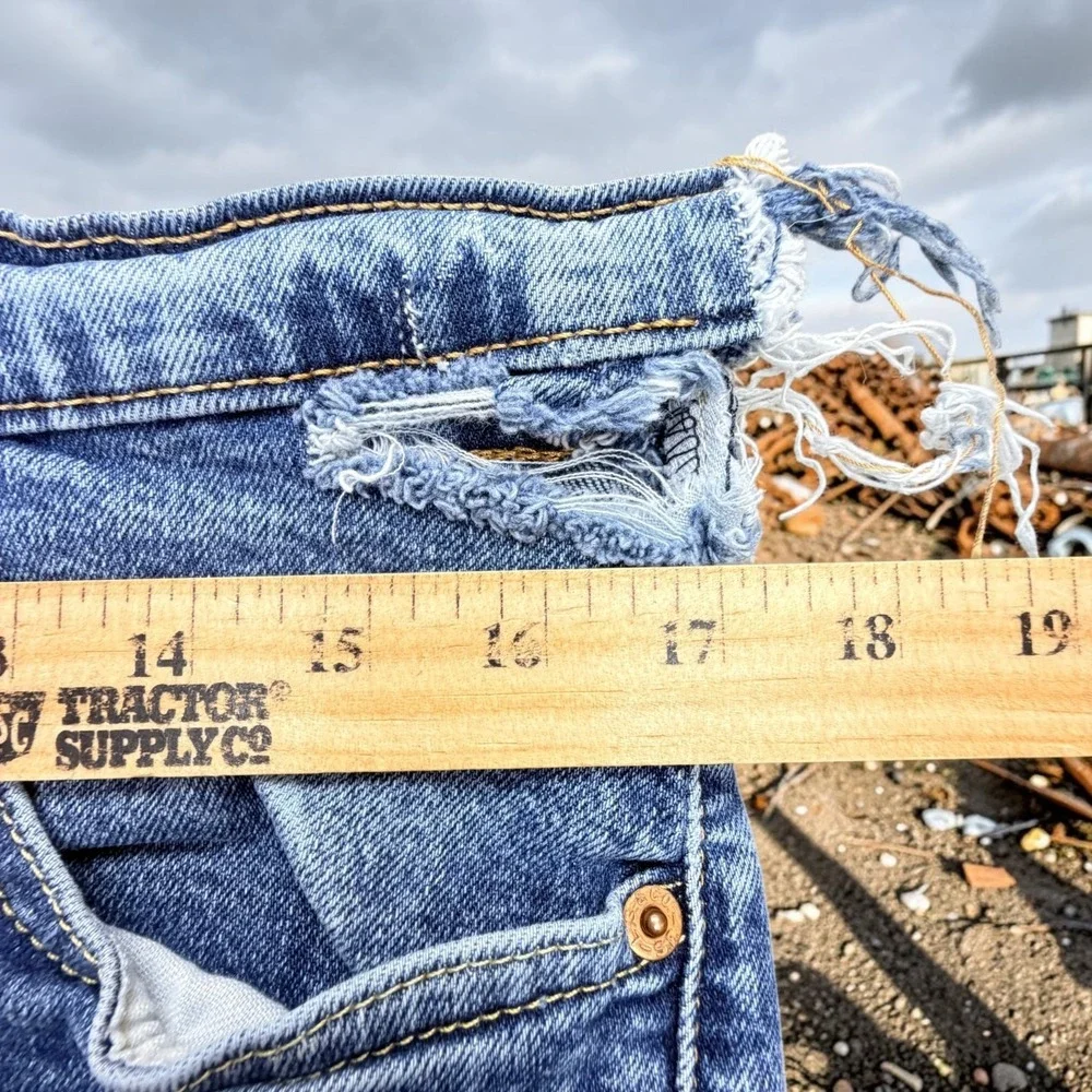 Levi's 514 Jeans Mens 36x30 Distressed Grunge Destroyed Thrashed Y2K Streetwear